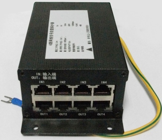 4路硬盘录像机防雷器，4路网络防雷器，4路避雷器