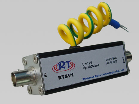 摄像机视频信号防雷器|视频BNC接口避雷器|同轴信号防雷器