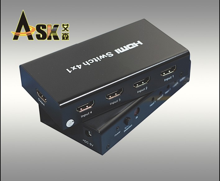厂家供应【HDMI切换器 4x1 4*1 四进一出 四切一】