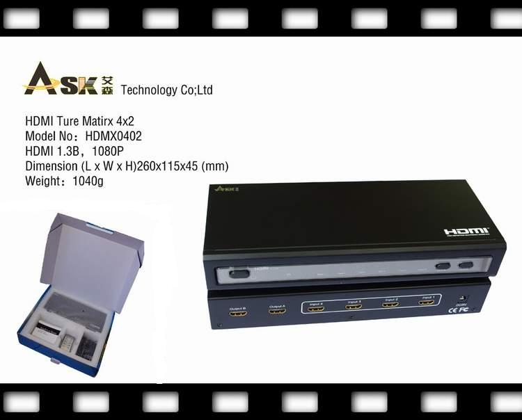 【HDMI矩阵系列 四进二出 四进四出 八进八出】