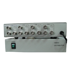 (1进4出音视频分配器)带增益放大功能