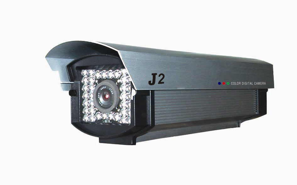 山东安防监控-图杰(J2)护罩红外防水彩转黑监控摄像机