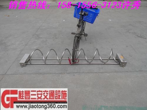 碳素钢材料的自行车停车架|卡位式自行车停放架厂家