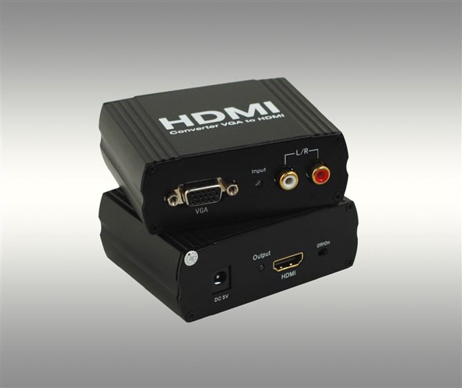 HDMI转换器，VGA转HDMI，转换盒