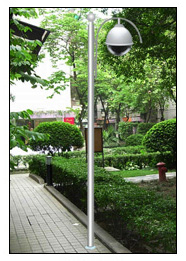 吊球式摄像机杆 吊球式监控机立杆