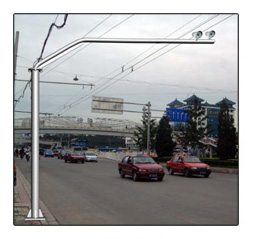 云台式摄像机杆云台是监控杆