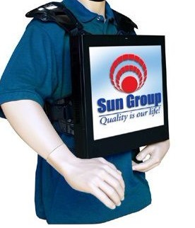 15寸背包广告机/移动广告机/智能广告机