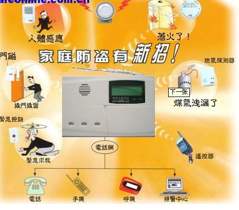 抗干扰自动拨号报警器 电话拨号报警器 带拨打电话的报警器