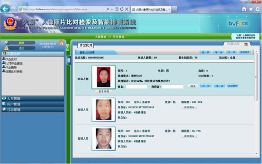 人脸识别-火眼人像照片比对检索及智能排查系统