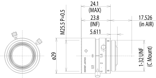 【原装正品】腾龙百万像素对应高性能工业用定焦镜头M118FM16