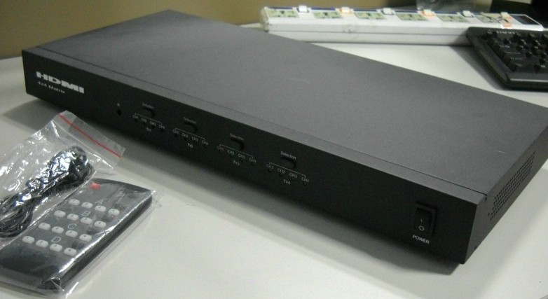 HDMI矩阵4x4/4进4出HDMI矩阵/HDMI4进4出 遥控 大型工程专业矩阵