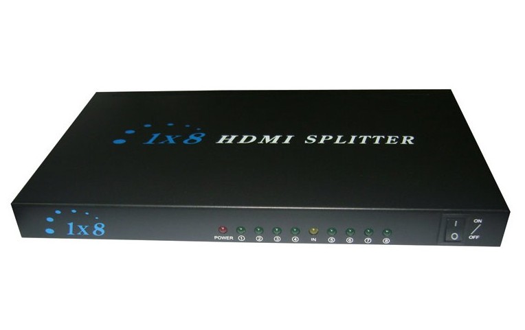 HDMI一进八出分配器/HDMI8口分配器/HDMI一拖八