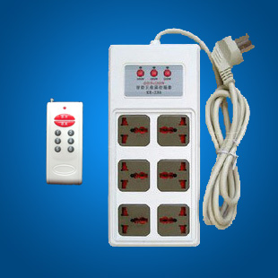 三路独立可穿墙遥控射频遥控插排