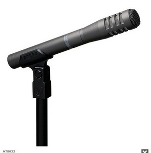 手持无线会议 铁三角AT8033 电容播音话筒