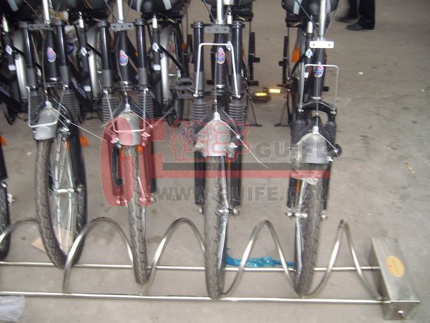 螺旋式防盗自行车摆放架物美价廉