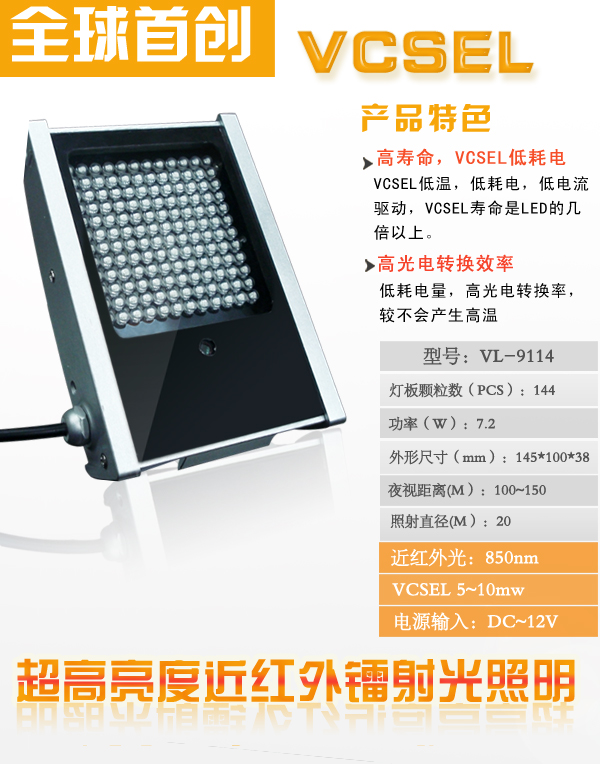 补光灯|大功率LED红外光源