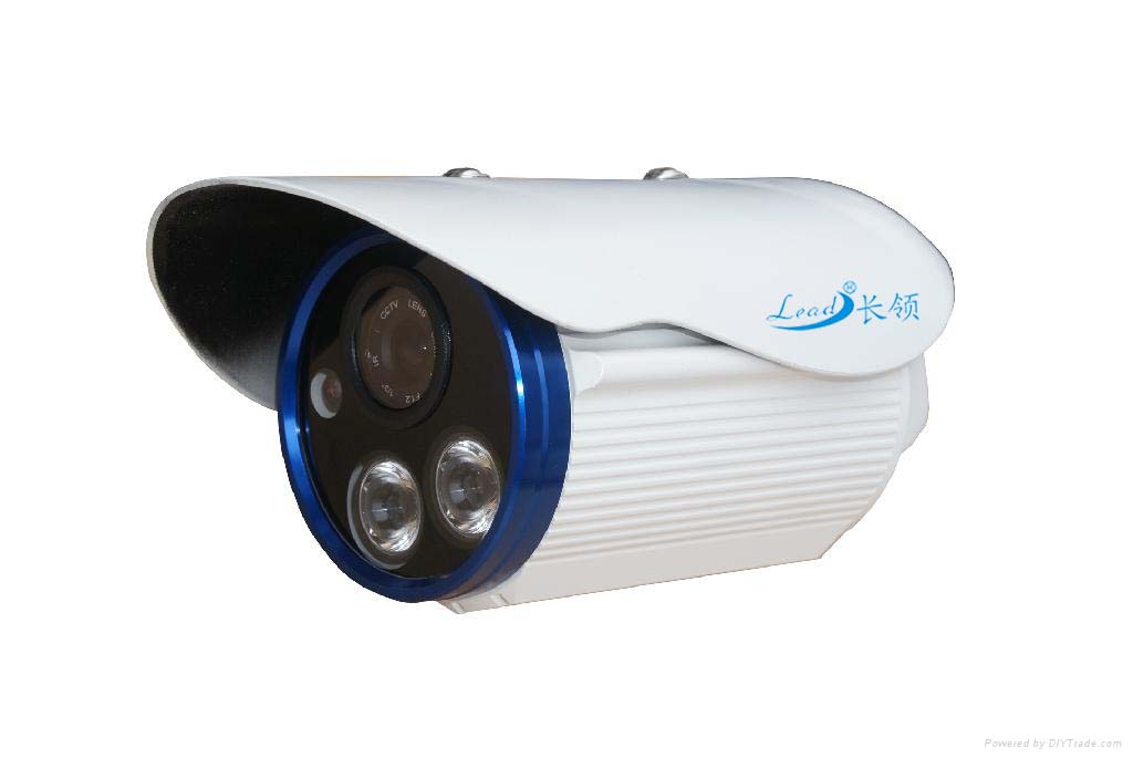 点阵双灯红外防水摄像机