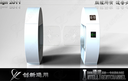 中国制造高端写字楼圆形摆闸、挡闸、拦闸