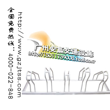 双重防盗功能自行车架，定做自行车架，防盗高低自行车架