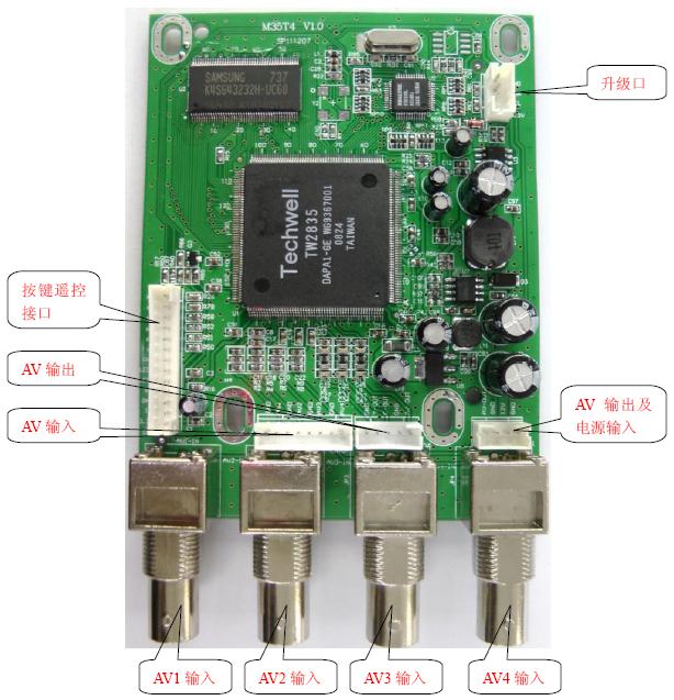 四画面分割驱动板 M35T4