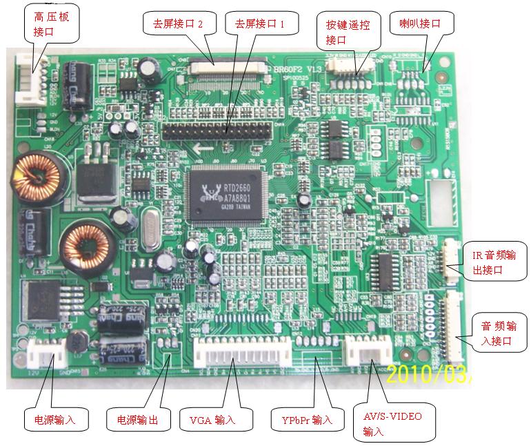 车载液晶驱动板  BR60F2