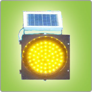 太阳能黄闪警示灯