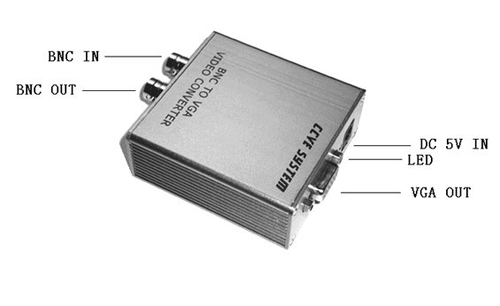 BNC转VGA,AV转VGA视频转换器