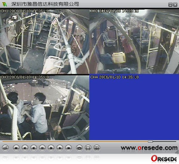 车载SD卡录像机 四路高清SD卡车载录像机 车载监控DVR