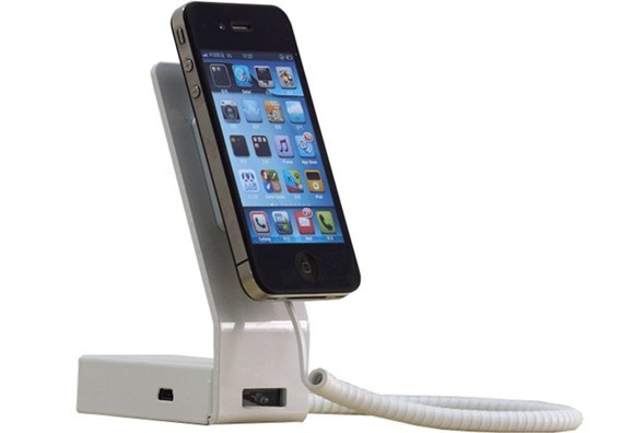 L型手机双头黑色60度防盗展示架