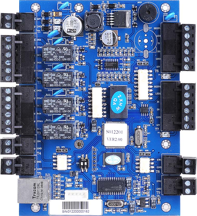 TCP/IP双门门禁控制器