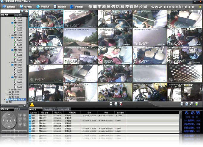 8路3G车载监控系统 8路视频3G车载录像机