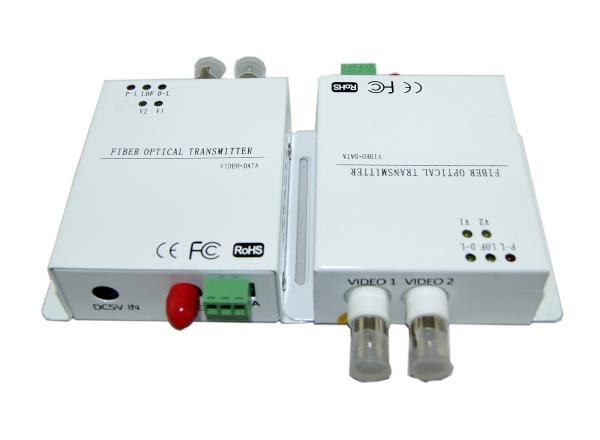 2路视频+1路反向数据光端机新版（小款）SD－F2V1D