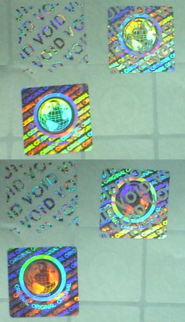 VOID揭开留字防伪标