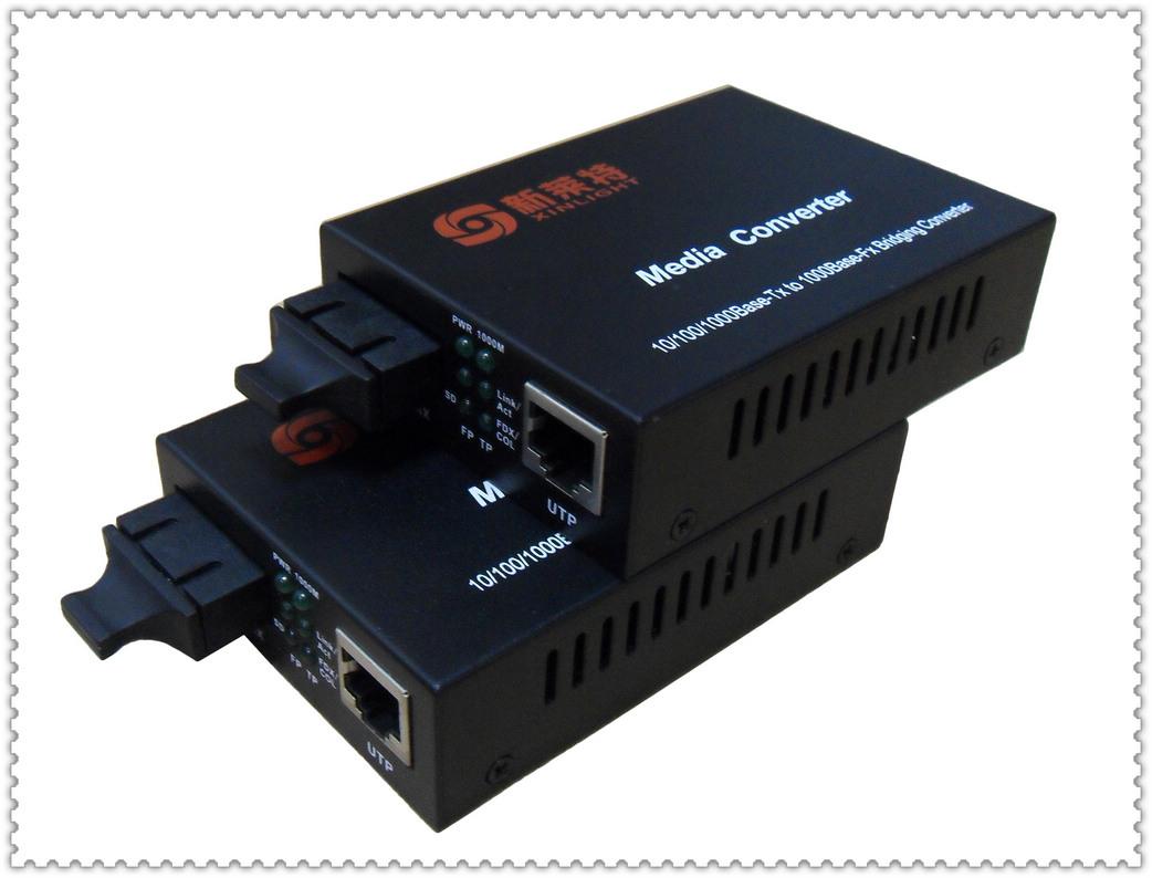 10/100/1000M自适应光纤收发器