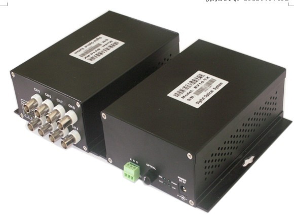 视频光端机 8路视频 1路反向数据 8V1D 光端机