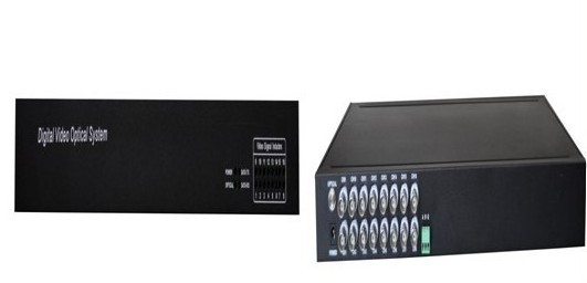 16路视频+1路反向数据(1U) 16V1D光端机