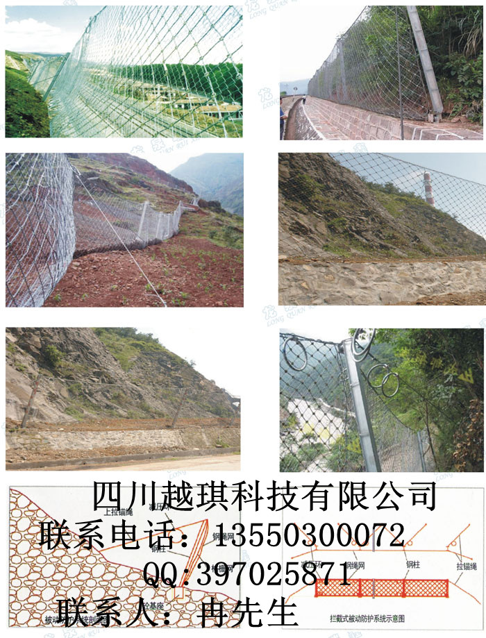 边坡柔性防护网