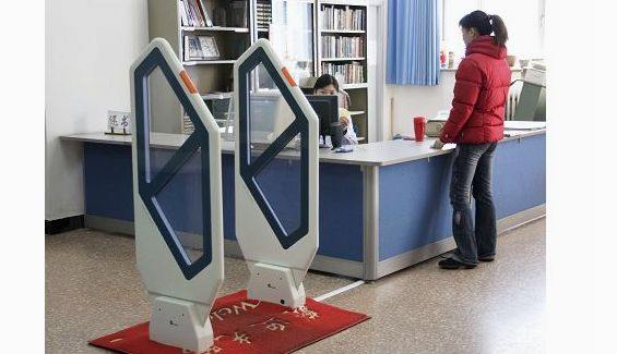 北京图书防盗亚克力水晶图书馆防盗监测仪