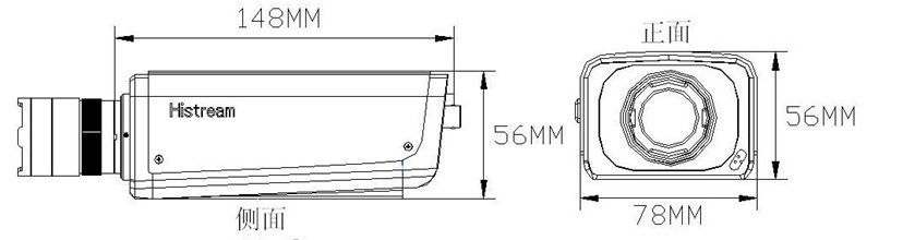 720P CMOS网络高清宽动态枪式摄像机VG9200N-MPC-WDRD系列