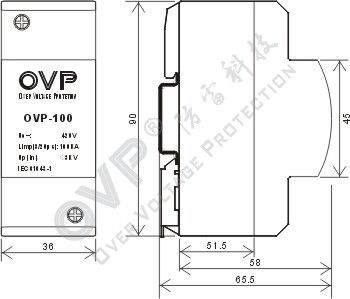 OVP间隙防雷器外形尺寸