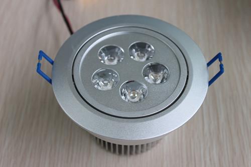 暖白正白LED天花灯5W节能