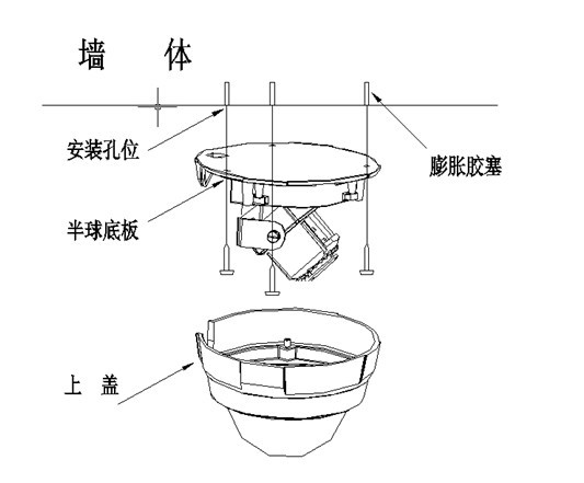 720P CCD网络高清防暴半球摄像机VG9202B-MPS系列