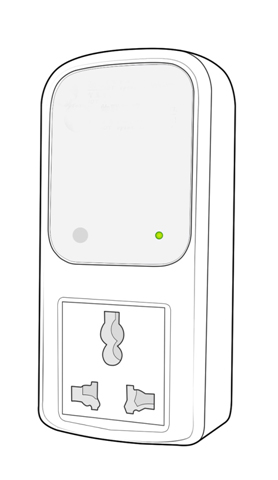 物联网无线zigbee智能家居控制器ZW0029无线智能插座