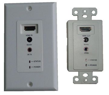 墙插式HDMI网线延长器、HDMI墙插