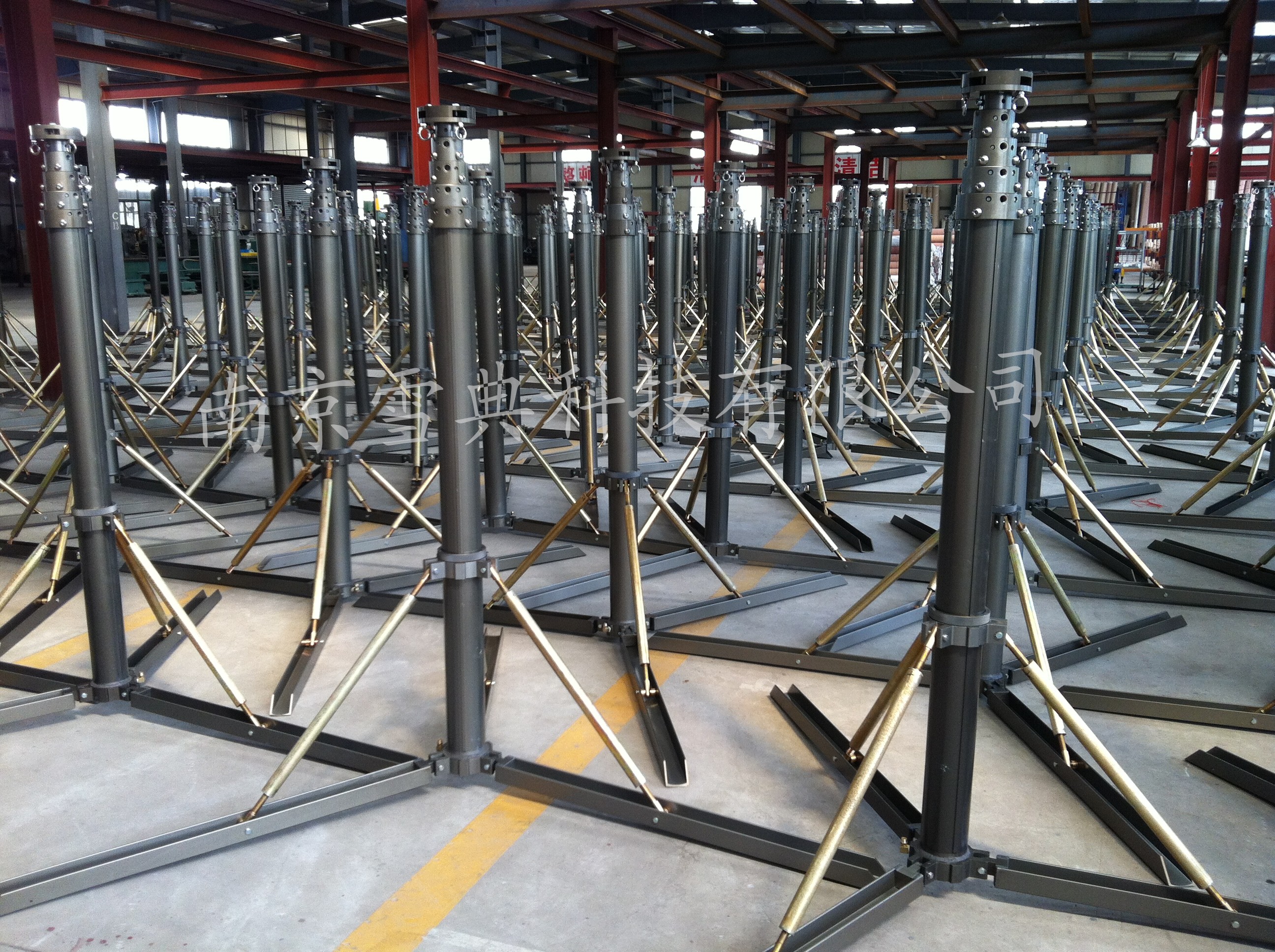 手动升降杆 移动式升降天线 升降式避雷针