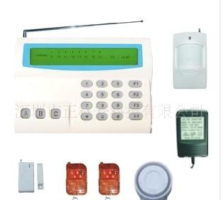 供应智能安防报警液晶高清16防区家用 电话远程遥控报警器