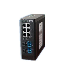 2光6电千兆自愈环网交换机