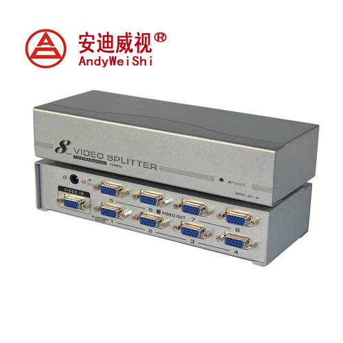 安迪威视品牌 VGA分配器 8路VGA放大器