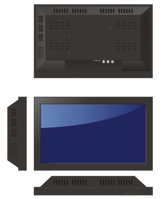 19寸液晶安防视频监控监视器