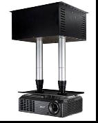 双杆式投影机电动升降吊架，遥控吊架